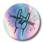 Holographische Sticker